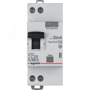 Выключатель автоматический дифференциального тока АВДТ RX3 6000-6 ка-тип характеристики С-1П+Н-230  В~-20 А-тип AС-30 ма-2 модуля