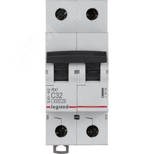 Выключатель автоматический двухполюсный RX3 4,5 кА C 32 А