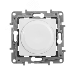 ETIKA Светорегулятор поворотный без нейтрали 300Вт белый 672219 Legrand