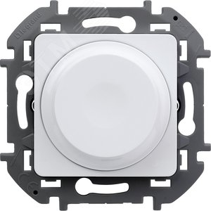 Светорегулятор поворотный без нейтрали 300Вт INSPIRIA белый