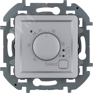 Термостат с внешним датчиком для тёплых полов INSPIRIA алюминий