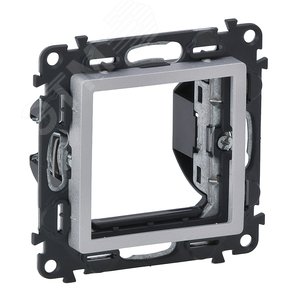 Изображение товара Valena LIFE Адаптер для механизмов Mosaic 2-модульных Алюминий (шт)