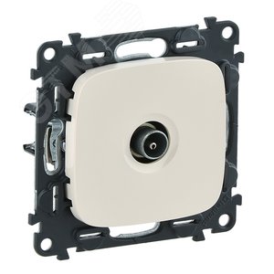 Изображение товара Valena ALLURE Розетка ТВ проходная 1.5дБ/14дБ 0-2400 МГц с лицевой панелью слоновая кость (шт)