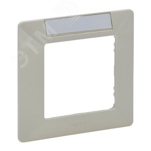 Изображение товара Valena LIFE Рамка 1 пост с держателем для маркировки слоновая кость (шт)