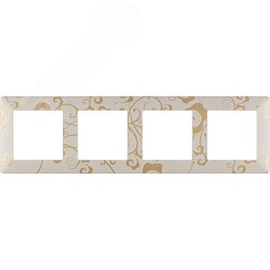Изображение товара Valena LIFE Рамка 4 поста Ампир бежевый универсальная (шт)