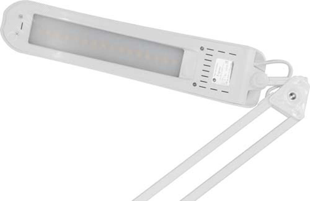 Светильник настольный Гермес белый LED 8 Вт сенсорный выключатель струбцина 2 звена диммируемый Гермес 8 Трансвит - превью 5