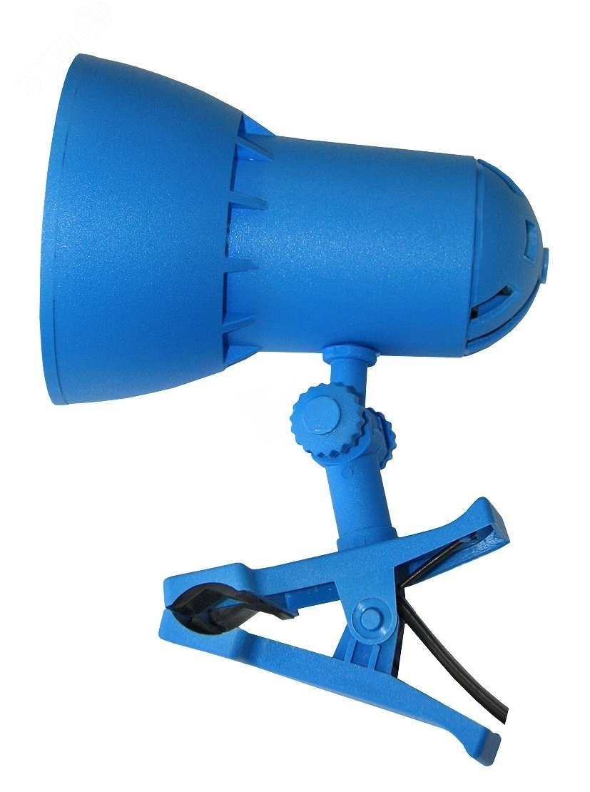 Светильник на прищепке Надежда 1-мини синяя лазурь40W без лампы  Трансвит - превью 2