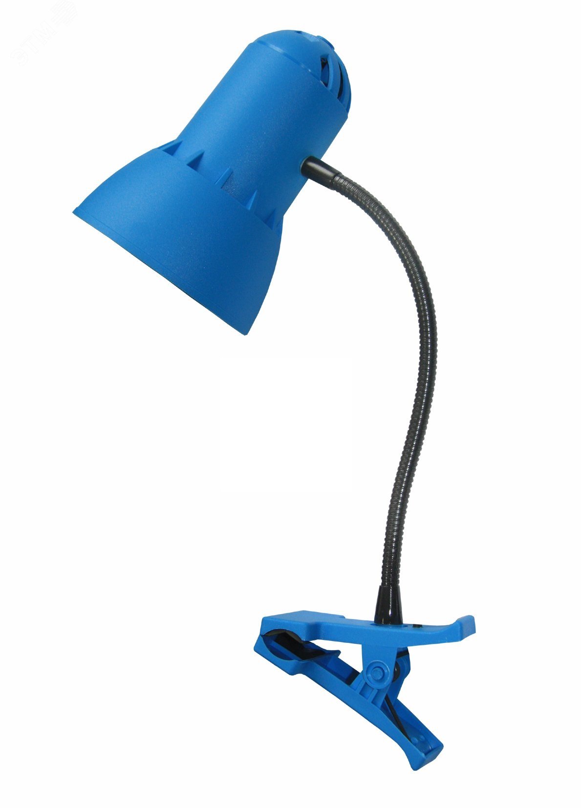 Светильник Надежда ПШ 40 Вт Е27 без ламп на прищепке гибкая стойка синий  Трансвит - превью 2
