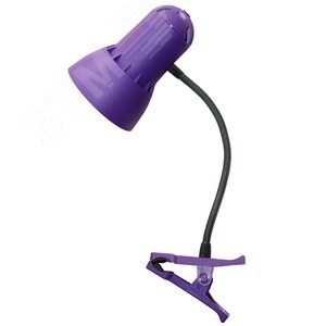 Изображение товара Светильник Надежда-ПШ НДБ37-40-017 (40Вт, Е27, на гибкой стойке, на прищепке, без лампы), фиалка (шт)