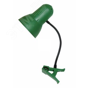 Cветильник Надежда ПШ 40 Вт Е27 б/л на прищепке   гибкая стойка зеленый