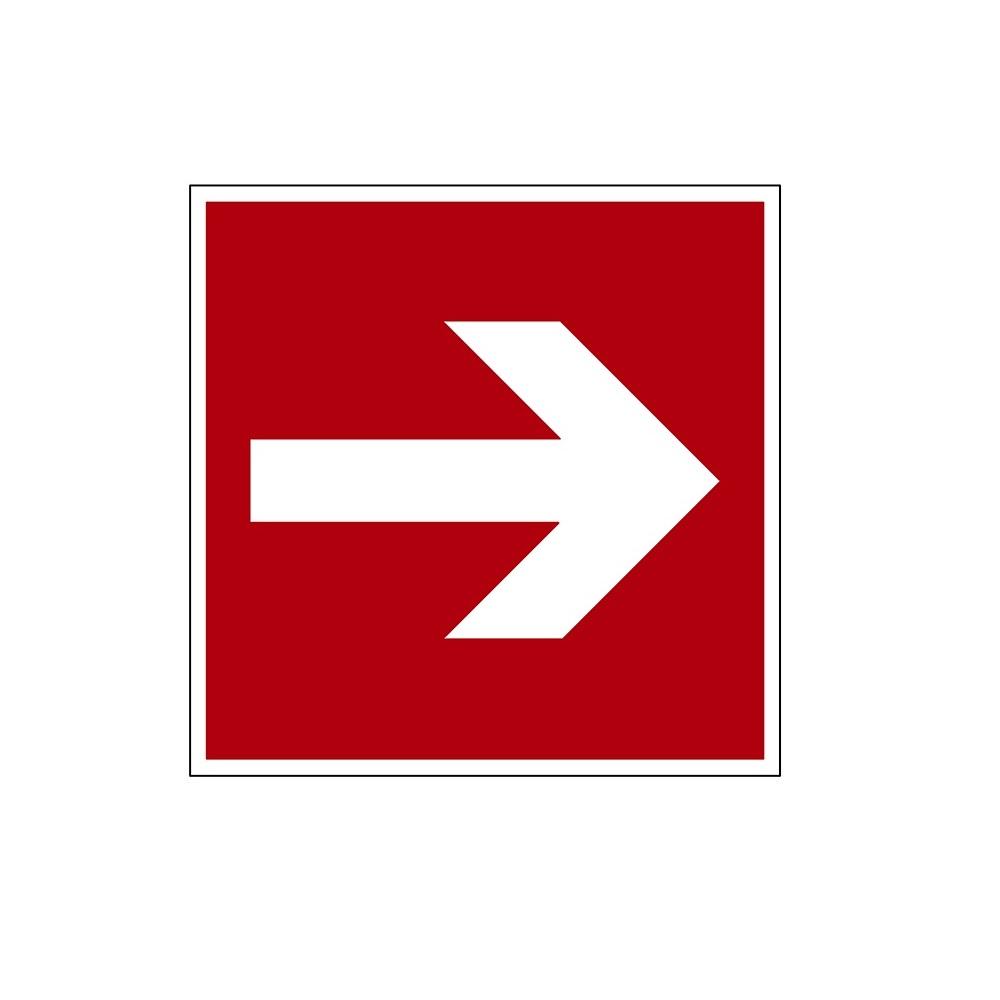 Указатель ДБУ69-10-001 У1 (Знак пожарной безопасности/350x350/Красный фон) (RAL 7040 муар)