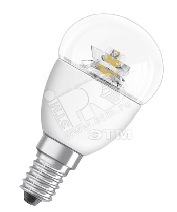 Лампа светодиодная LED 6Вт E14 SCLP40 тепло-белый Osram 214989 LEDVANCE