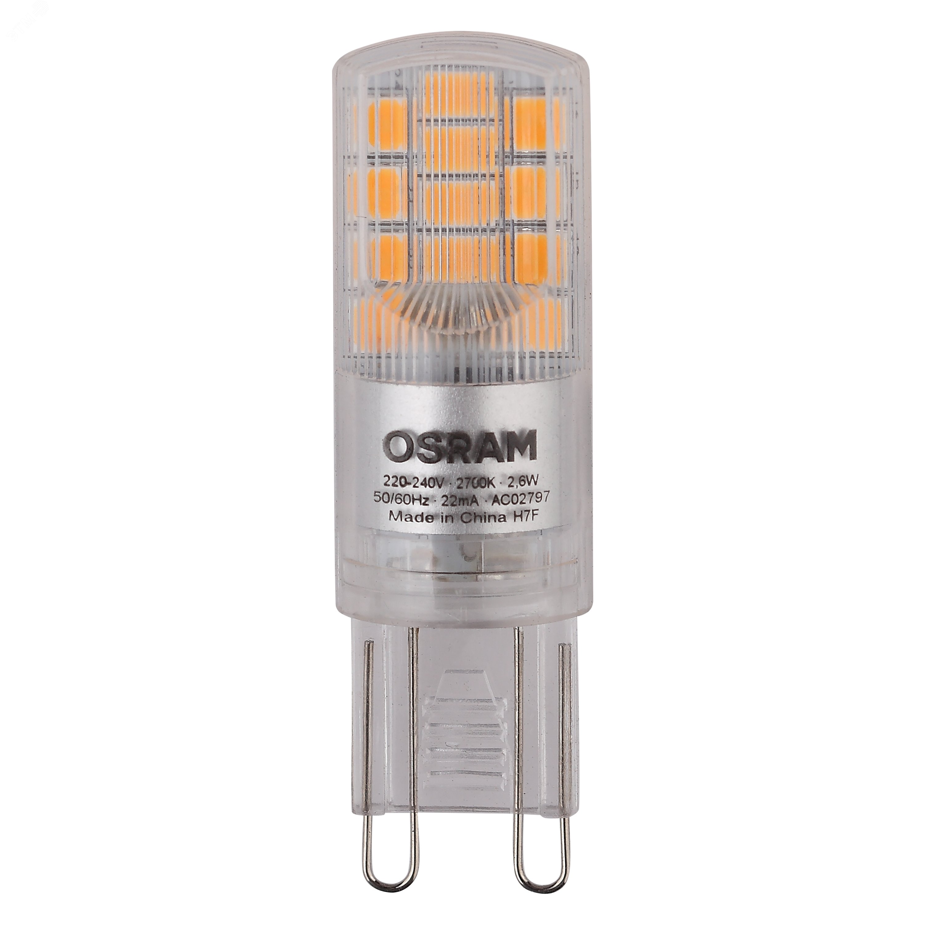 Лампа светодиодная LED 2,6Вт G9 STAR PIN30 (замена 30Вт), теплый Osram 4058075056688 LEDVANCE - превью 3