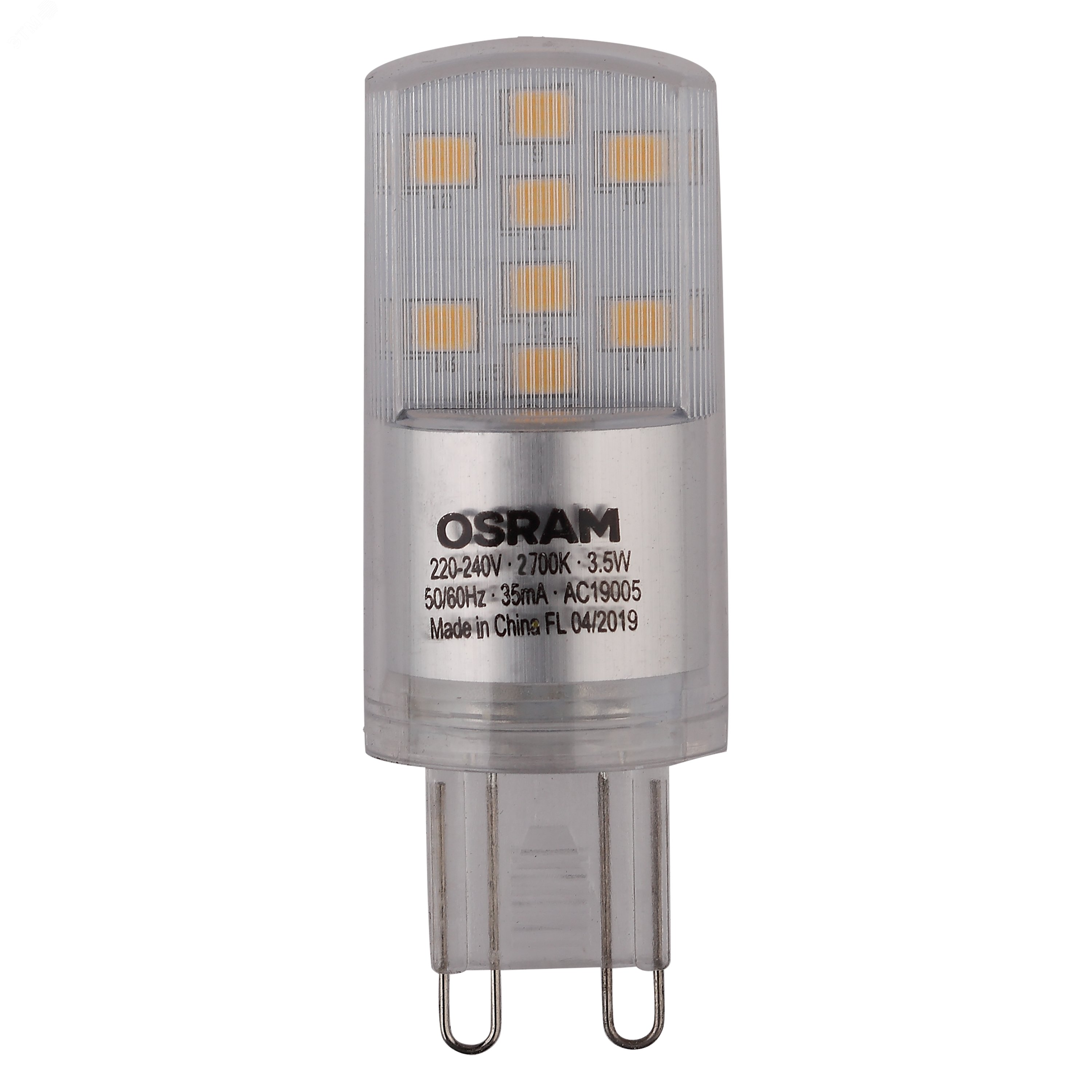 Лампа светодиодная LED 3,5Вт G9 STAR PIN40 (замена 40Вт), теплый белый свет Osram 4058075315822 LEDVANCE - превью 3