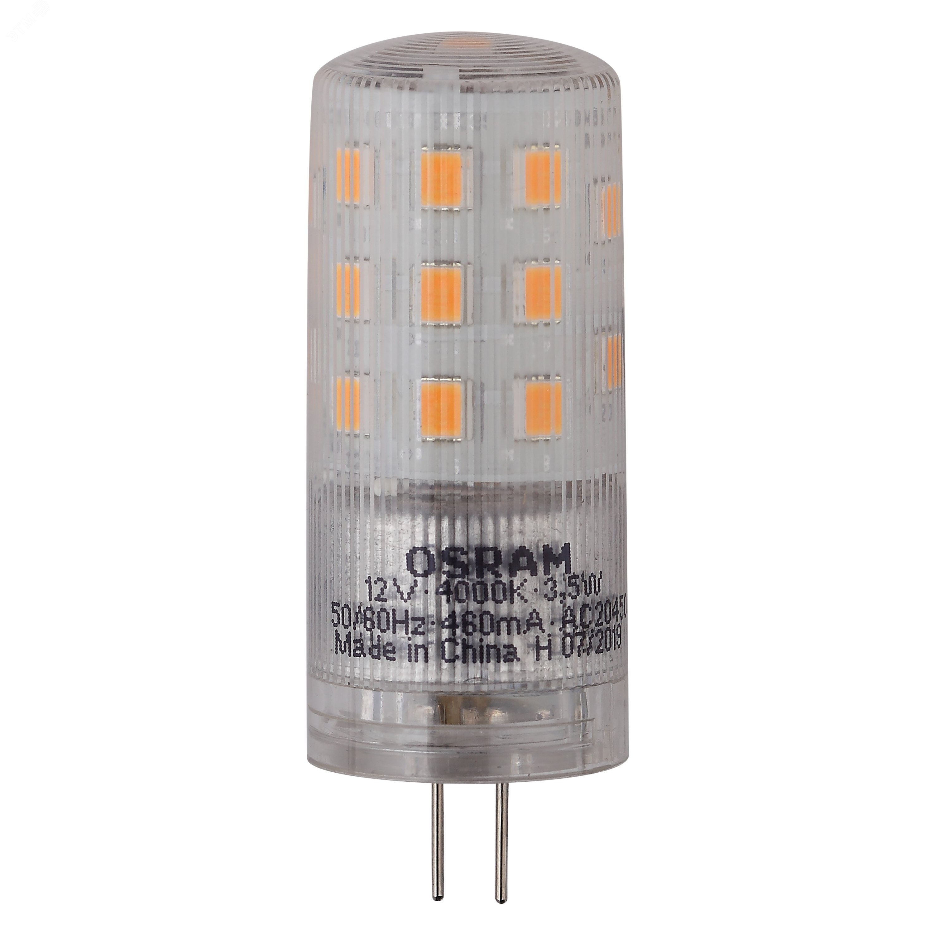 Лампа светодиодная LED 3,5Вт G4 12V STAR PIN40(замена 40Вт) белый, прозр. Osram 4058075369030 LEDVANCE - превью 3