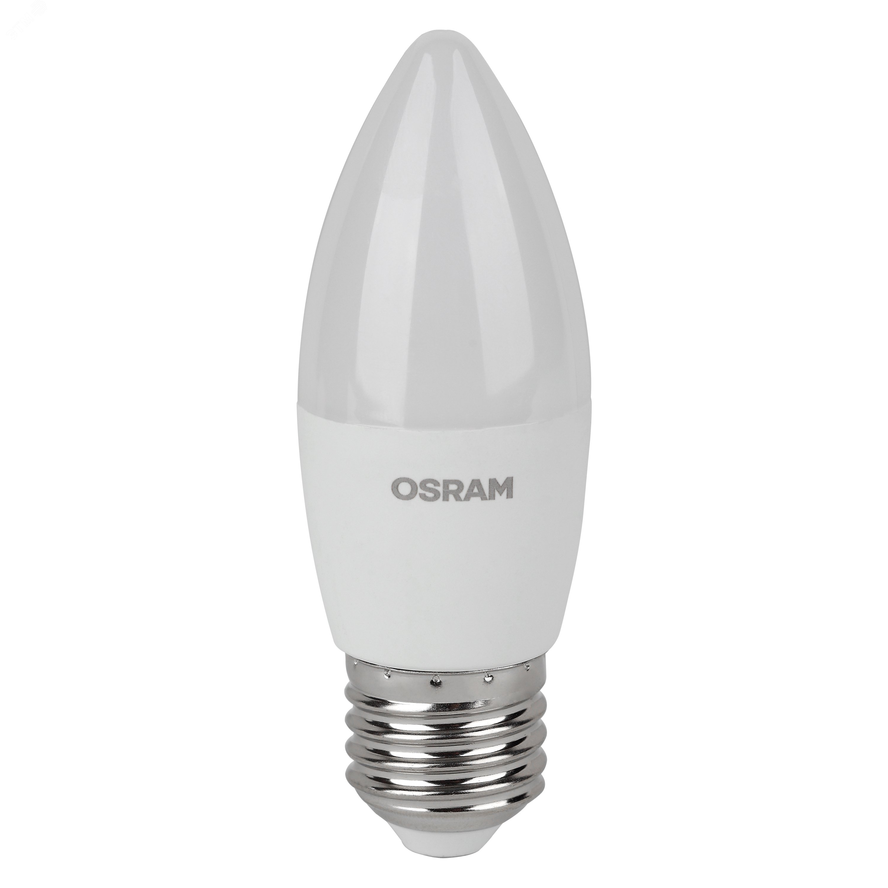 Лампа светодиодная LED 7 Вт E27 4000К 560Лм свеча 220 В (замена 60Вт) OSRAM упак 5 шт 4058075578043 LEDVANCE - превью 2