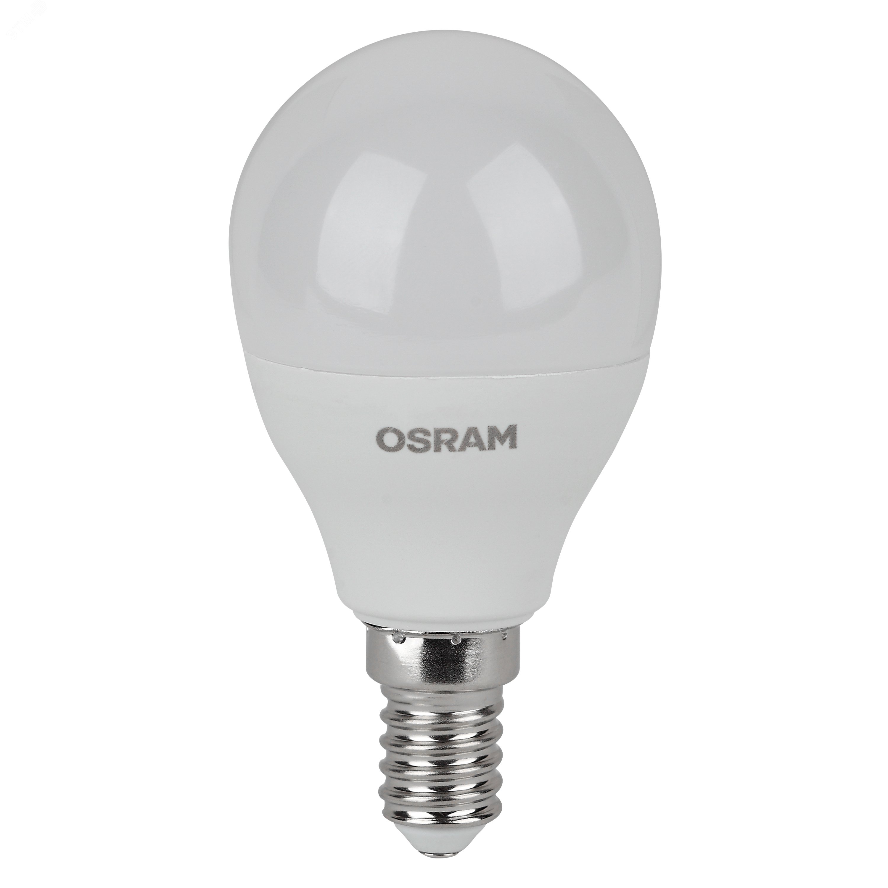 Лампа светодиодная LED 7 Вт E14 3000К 560Лм шарик 220 В (замена 60Вт) OSRAM упак 5 шт 4058075578104 LEDVANCE - превью 2