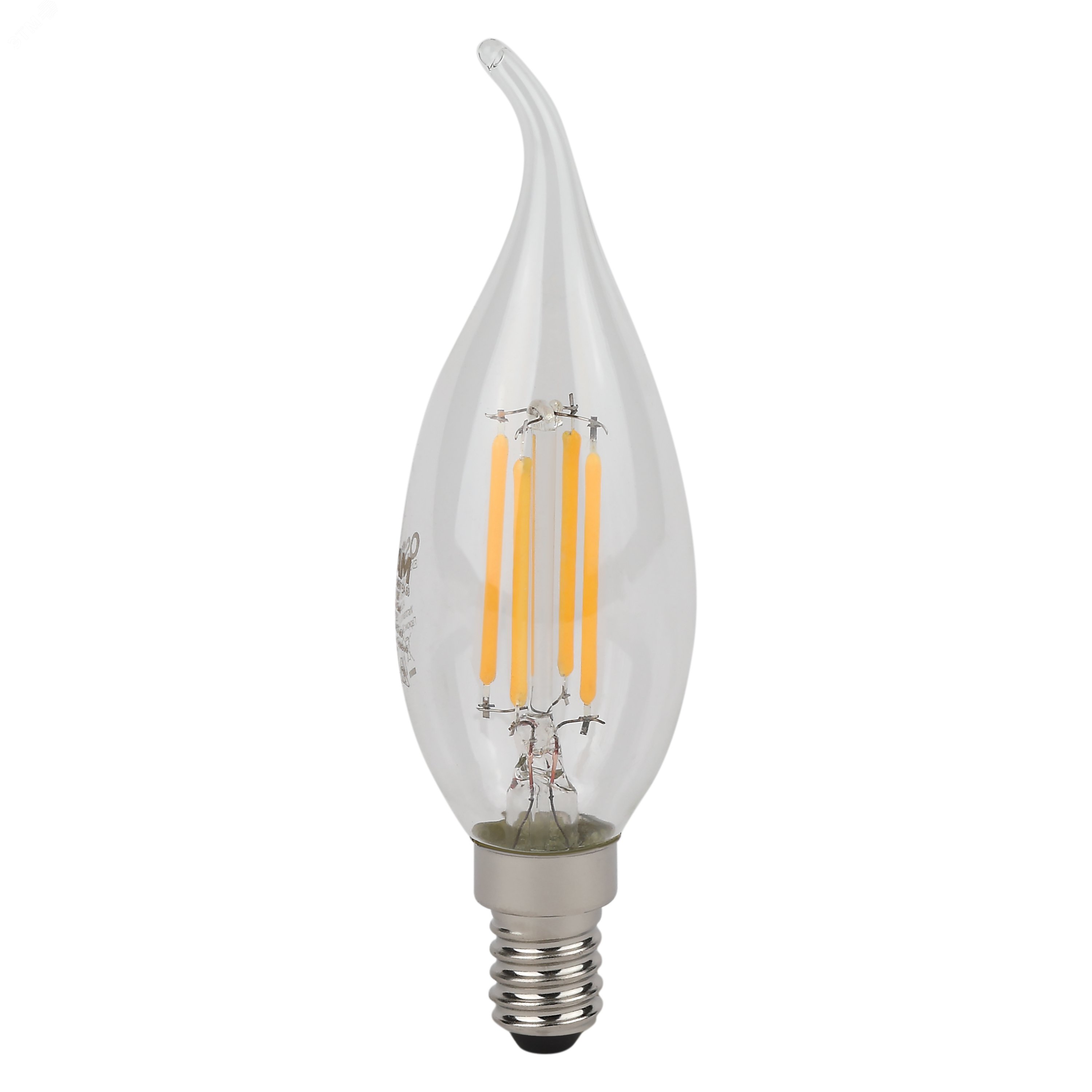 Лампа светодиодная филаментная LED Star Свеча на ветру 5Вт (замена 60Вт), 600Лм, 2700К, цоколь E14 OSRAM 4058075684935 LEDVANCE - превью 3