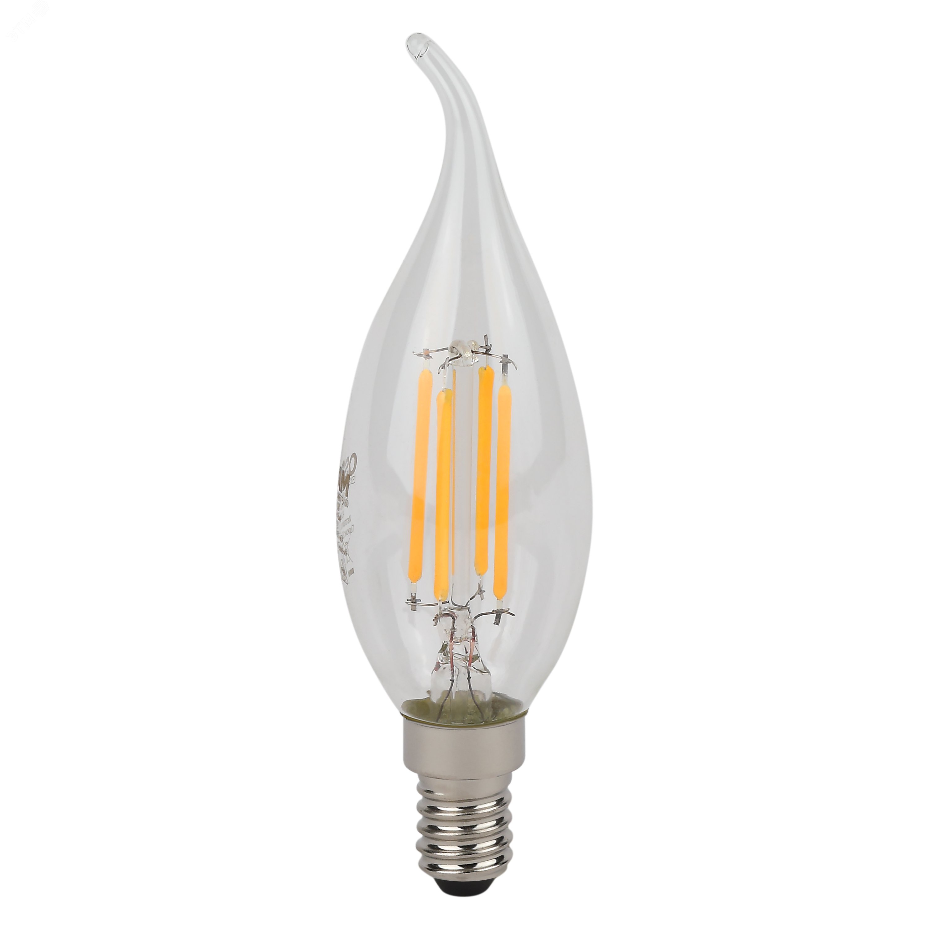 Лампа светодиодная филаментная LED Star Свеча на ветру 6Вт (замена 75Вт), 800Лм, 2700К, цоколь E14 OSRAM 4058075685024 LEDVANCE - превью 3