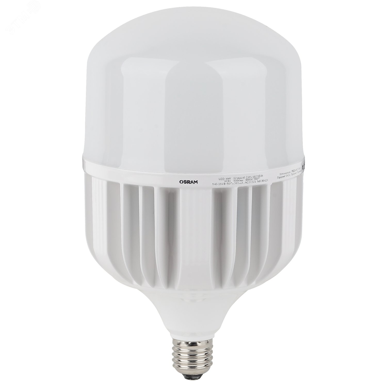 Изображение товара Высокомощная светодиодная лампа LED OSRAM 80Вт E27/E40 нейтральный белый свет