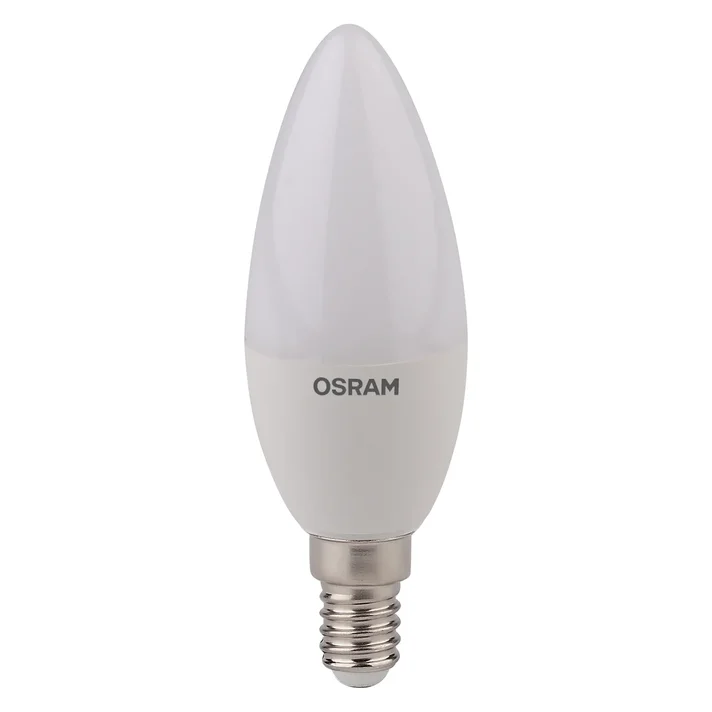 Лампа светодиодная LED 5.7Вт E14 LS CLB40 теплый, матовая свеча Osram 971608 LEDVANCE - превью 2
