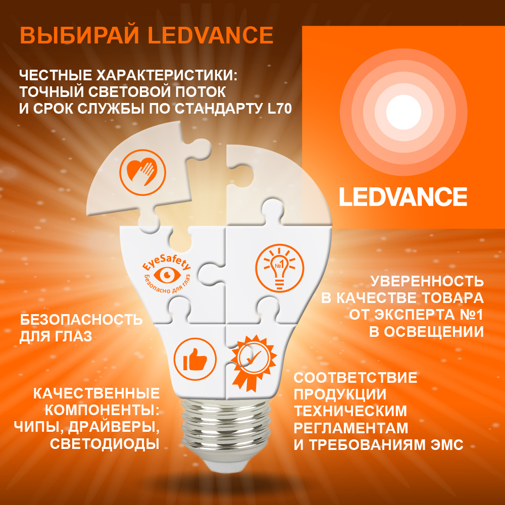 Лампа светодиодная LED 5Вт 2700К 500Лм 12В GU5.3 OSRAM