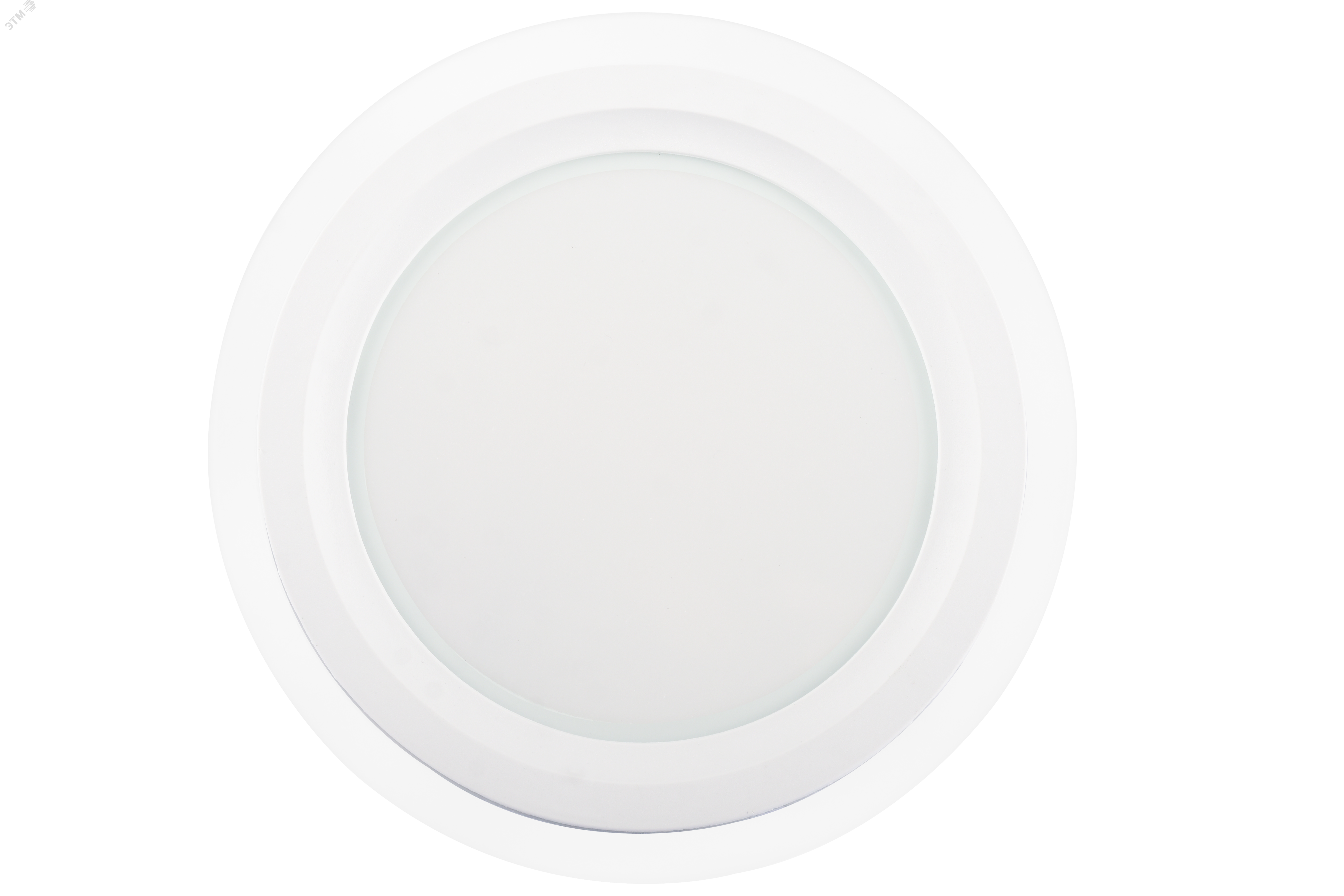 Изображение товара Встраиваемый светодиодный светильник даунлайт ДВО 18Вт 4000К белый с декоративным стеклом