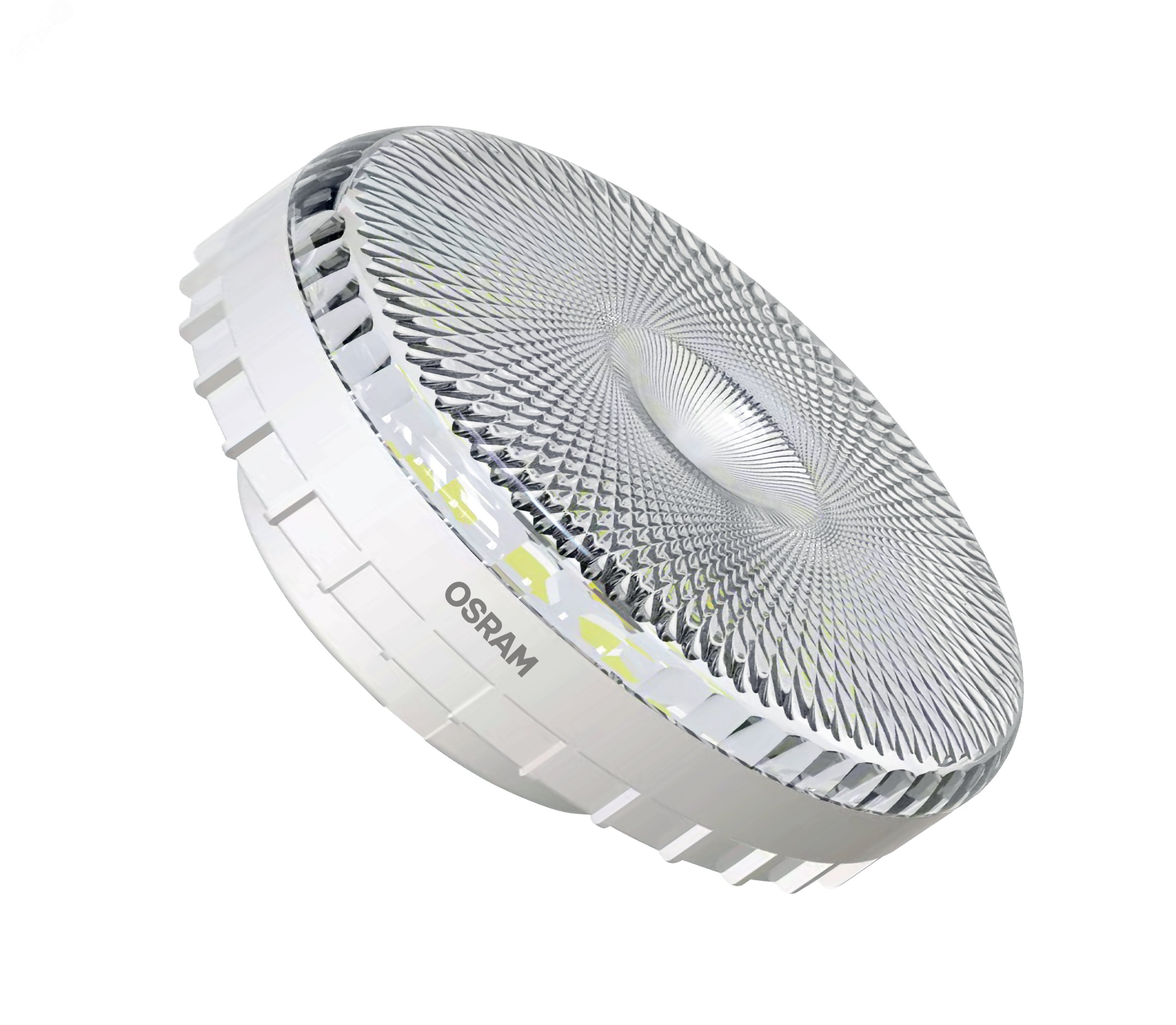 Изображение товара Лампа светодиодная LED 10Вт GX53 4000К 1000Лм CRI95 таблетка 170-250В (замена 100Вт) OSRAM прозрачный рассеиватель (шт)