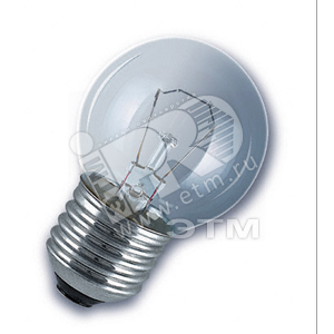 Лампа накаливания декоративная ДШ 60вт P45 230В E27 (шар) Osram