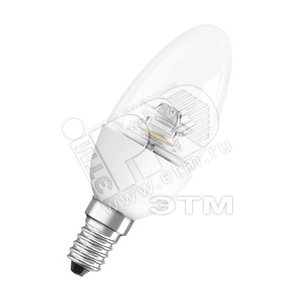Лампа светодиодная LED 6вт Е14 B40 CS тепло-белый Osram