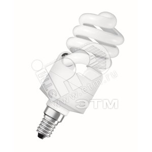 Лампа энергосберегающая КЛЛ 15/827 E14 D41х110 миниспираль Osram