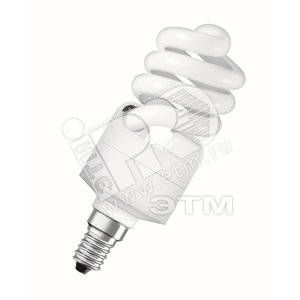 Лампа энергосберегающая КЛЛ 15/840 E14 D41х110 миниспираль Osram