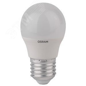Лампа светодиодная LED 5.4Вт Е27 LS CLP40 теплый, матовая шар Osram 971646 LEDVANCE - 2