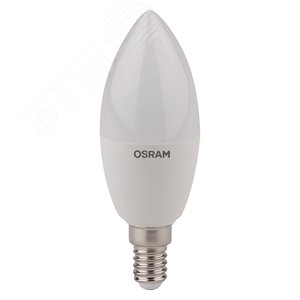 Лампа светодиодная LED 5Вт Е14 CLB40 FR белый, матовая свеча OSRAM 4058075056886 LEDVANCE - 2
