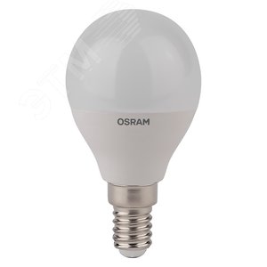 Лампа светодиодная LED 5Вт Е14 CLP40 FR белый, матовая шар OSRAM 4058075056923 LEDVANCE - 2