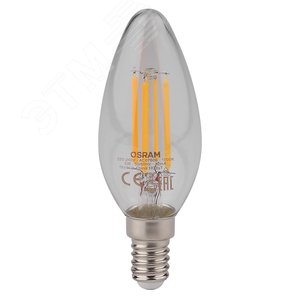 Лампа светодиодная LED 5Вт Е14 STAR ClassicB (замена 60Вт),нейтральный белый свет, прозрачная колба Osram 4058075116702 LEDVANCE - 2