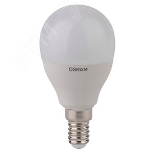 Лампа светодиодная LED 6,5Вт Е14 STAR ClassicP (замена 60Вт),теплый белый свет, матовая колба Osram 4058075134294 LEDVANCE - 2
