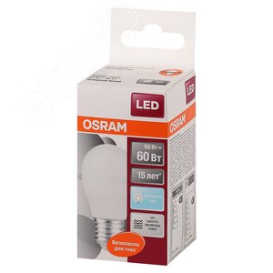 Лампа светодиодная LED 6,5Вт Е27 STAR ClassicP (замена 60Вт),нейтральный белый свет, матовая колба Osram 4058075134324 LEDVANCE - 3