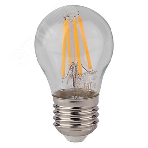Лампа светодиодная LED 5Вт E27 CLP60 белый, Filament прозр.шар OSRAM 4058075212541 LEDVANCE - 2