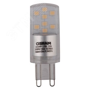 Лампа светодиодная LED 3,5Вт G9 STAR PIN40 (замена 40Вт), теплый белый свет Osram 4058075315822 LEDVANCE - 3