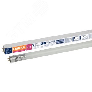 Лампа светодиодная LED 20Вт G13 4000К 1800лм трубка 230V FR Т8 (замена 58Вт) 1,5м OSRAM LS двустороннее подключение