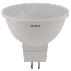 Лампа светодиодная LED 5Вт GU5.3 3000К 400лм 230V FR MR16 (замена 50Вт) OSRAM LS 4058075480469 LEDVANCE - 3