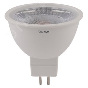 Лампа светодиодная LED 5Вт GU5.3 3000К 400лм 230V CL MR16 (замена 50Вт) OSRAM LS 4058075481169 LEDVANCE - 3