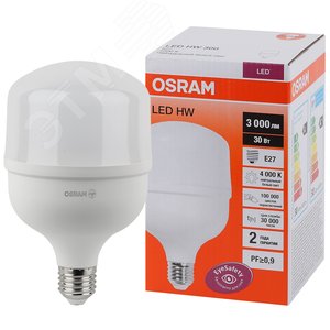 Лампа светодиодная LED HW 30Вт E27  (замена 300Вт) белый OSRAM (4058075576773)