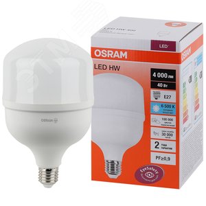 Лампа светодиодная LED HW 40Вт E27  (замена 400Вт) холодный белый OSRAM