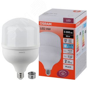 Лампа светодиодная LED HW 50Вт E27/E40  (замена 500Вт) холодный белый OSRAM (4058075576872)