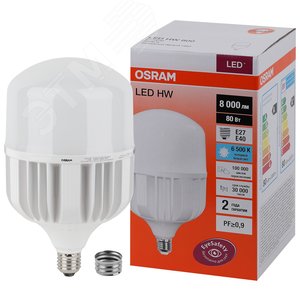 Лампа светодиодная LED HW 80Вт E27/E40 (замена 800Вт) холодный белый OSRAM (4058075576957)