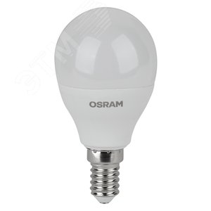 Лампа светодиодная LED 7 Вт E14 3000К 560Лм шарик 220 В (замена 60Вт) OSRAM упак 5 шт 4058075578104 LEDVANCE - 2