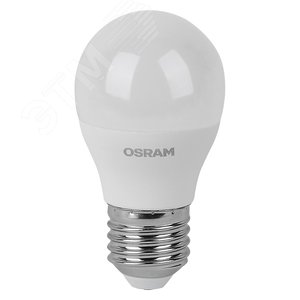 Лампа светодиодная LED 7 Вт E27 4000К 560Лм шарик 220 В (замена 60Вт) OSRAM 4058075578227 LEDVANCE - 2