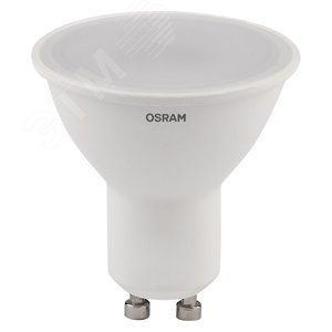 Лампа светодиодная LED 6 Вт GU10 3000К 480Лм спот 220 В (замена 50Вт) OSRAM 4058075581449 LEDVANCE - 3